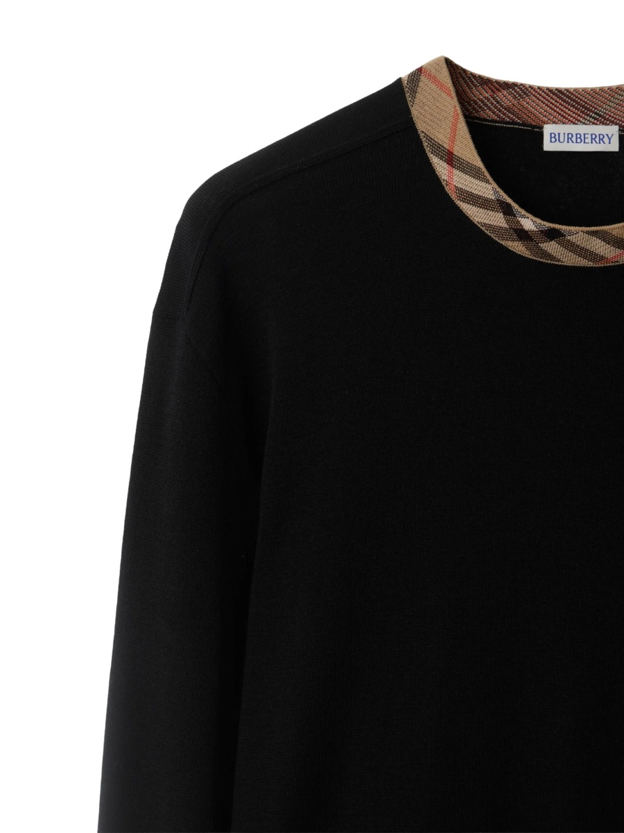 Pulover tricotat Burberry negru - Img 2