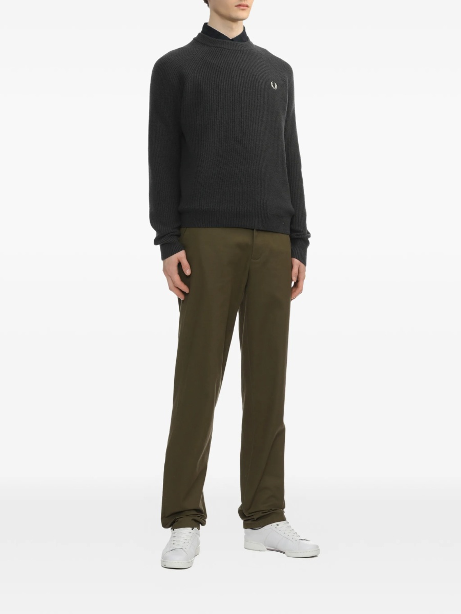 Pulover tricotat Fred Perry gri - Img 2