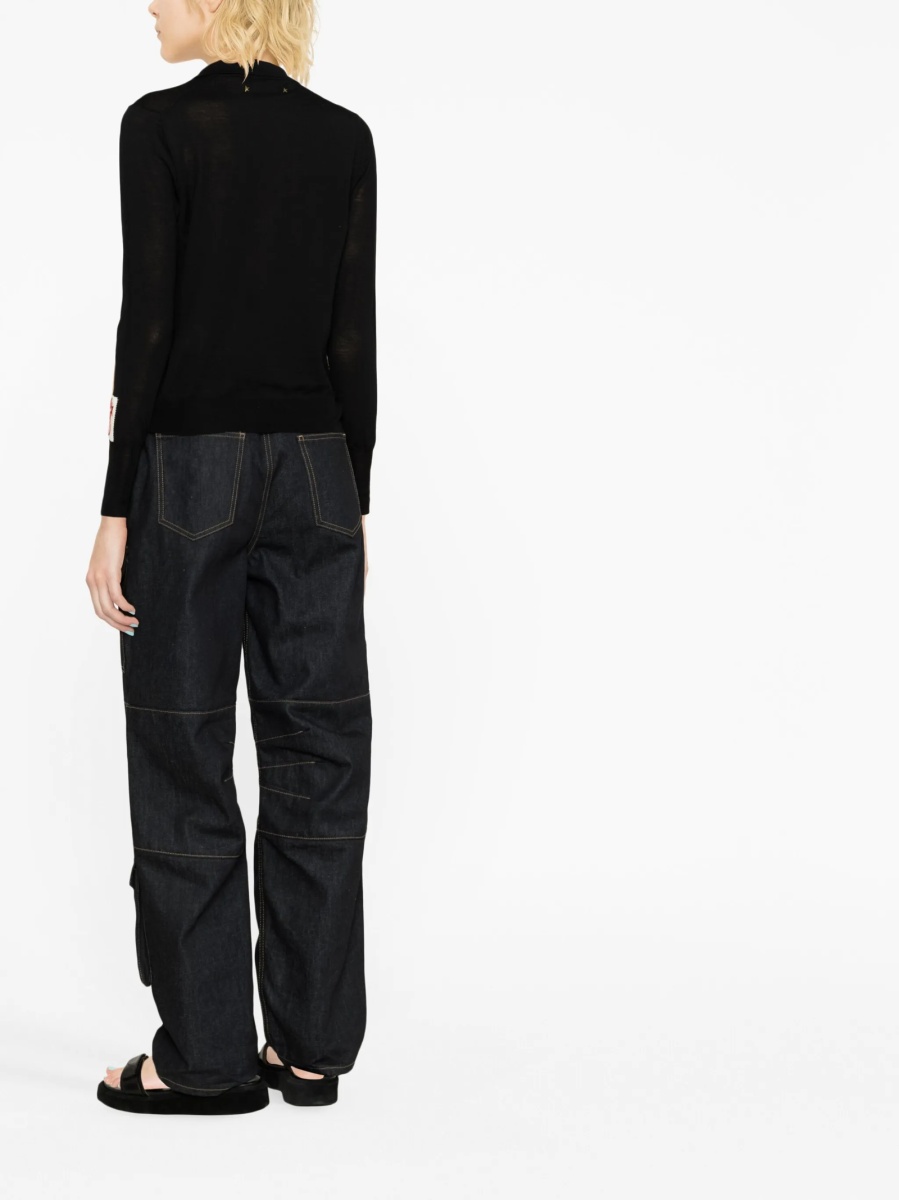 Pulover tricotat Golden Goose negru - Img 4