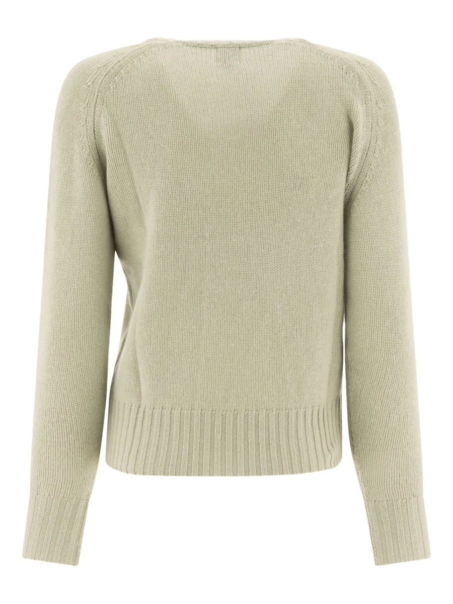 Pulover tricotat INES DE LA FRESSANGE verde - Img 2