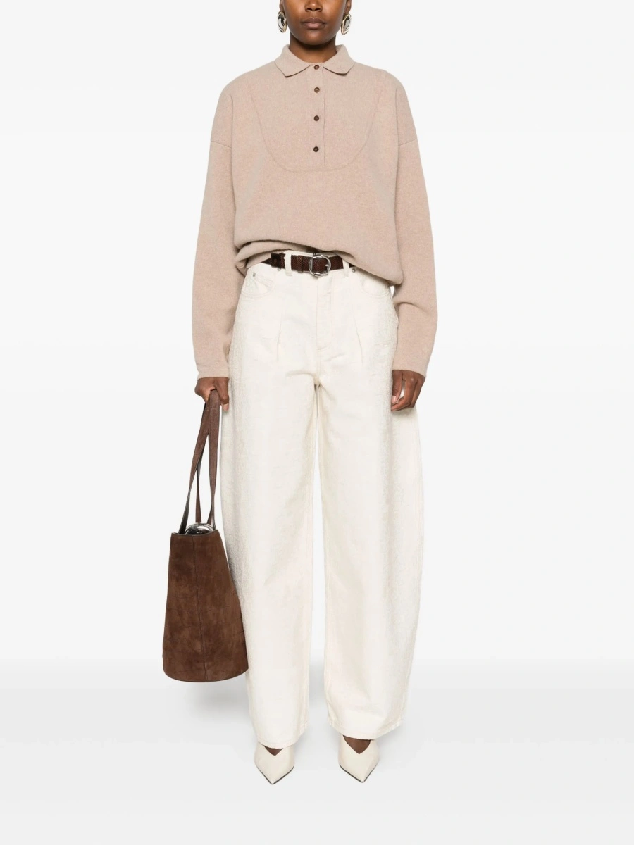 Pulover tricotat JACQUEMUS neutru - Img 2