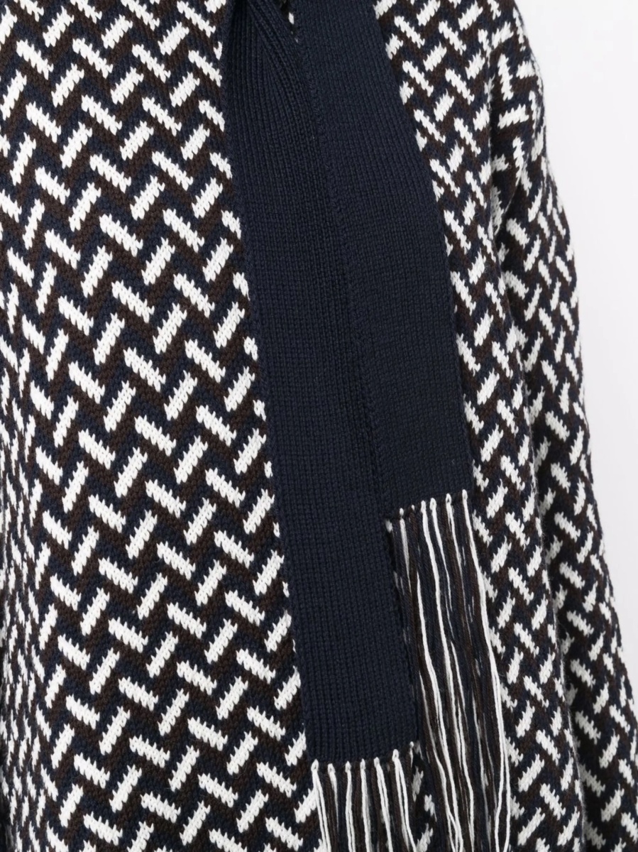 Pulover tricotat Jil Sander albastru - Img 5