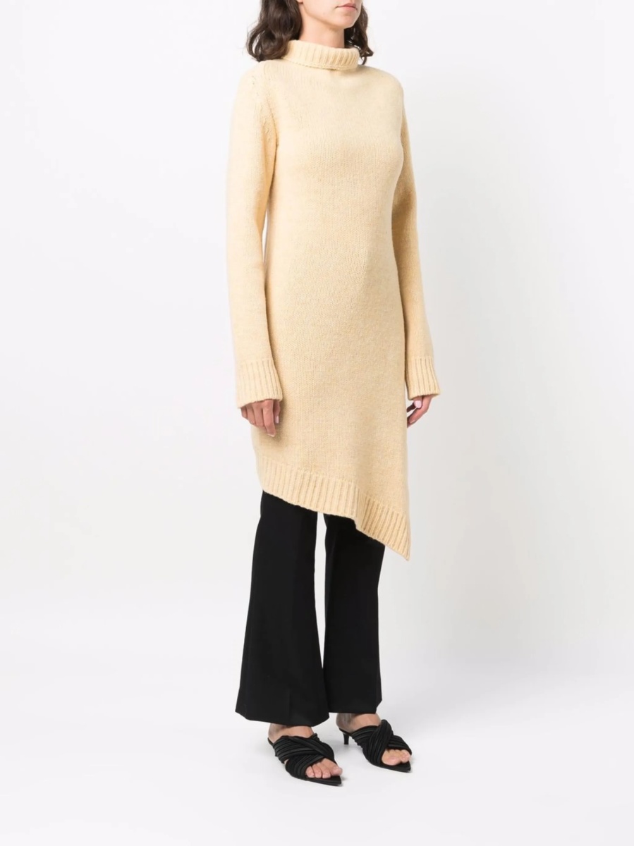 Pulover tricotat Jil Sander galben - Img 3