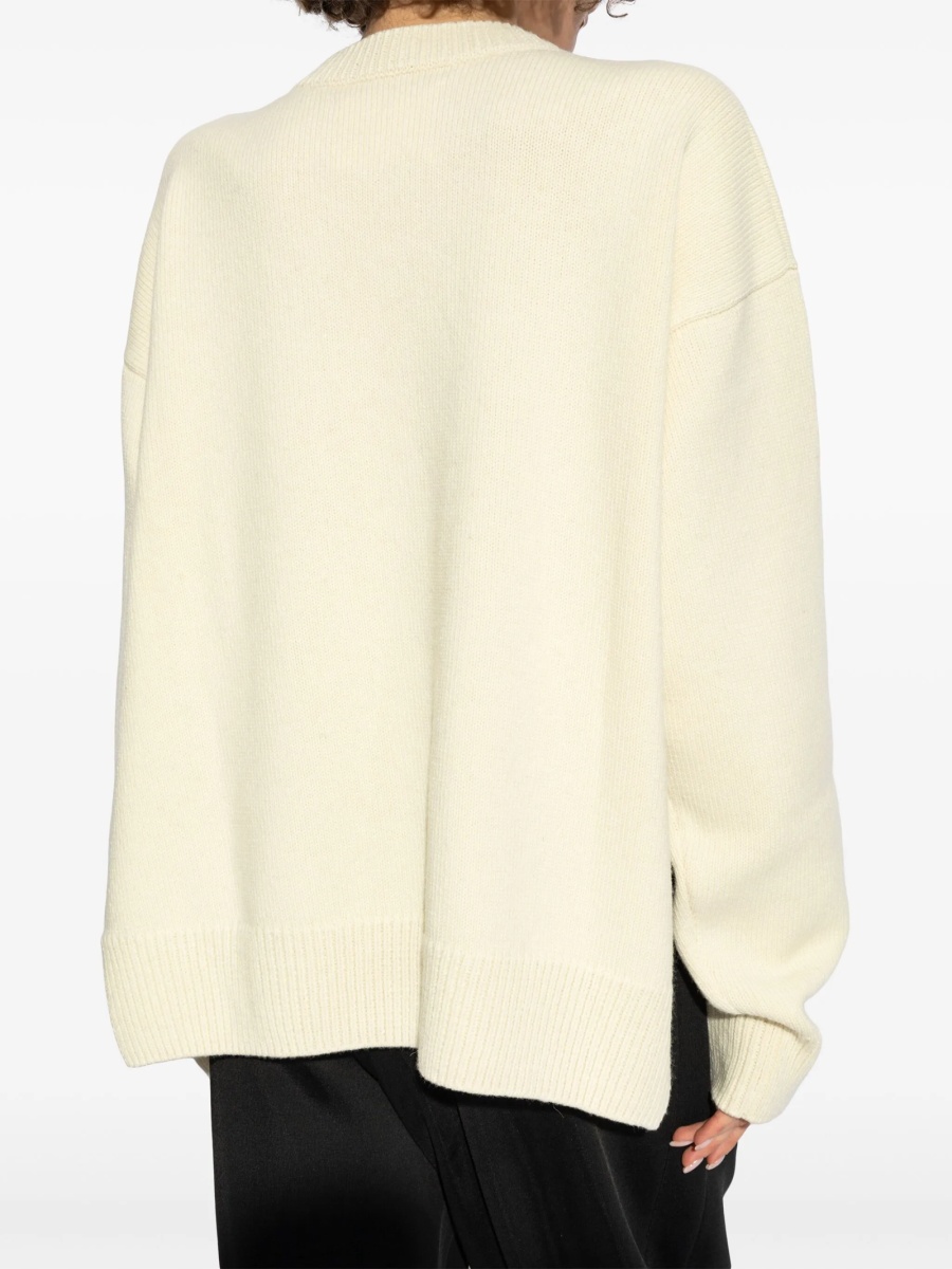 Pulover tricotat Jil Sander neutru - Img 4