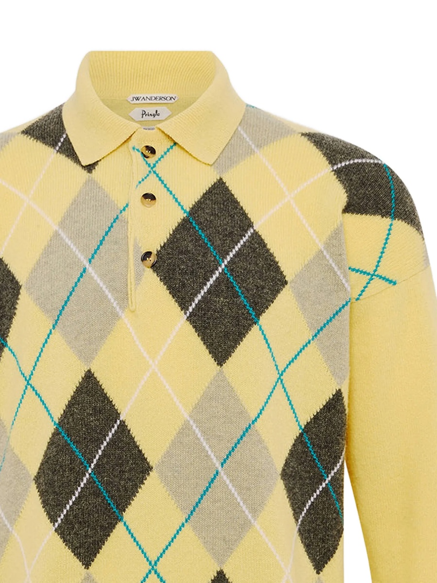 Pulover tricotat JW Anderson galben - Img 2