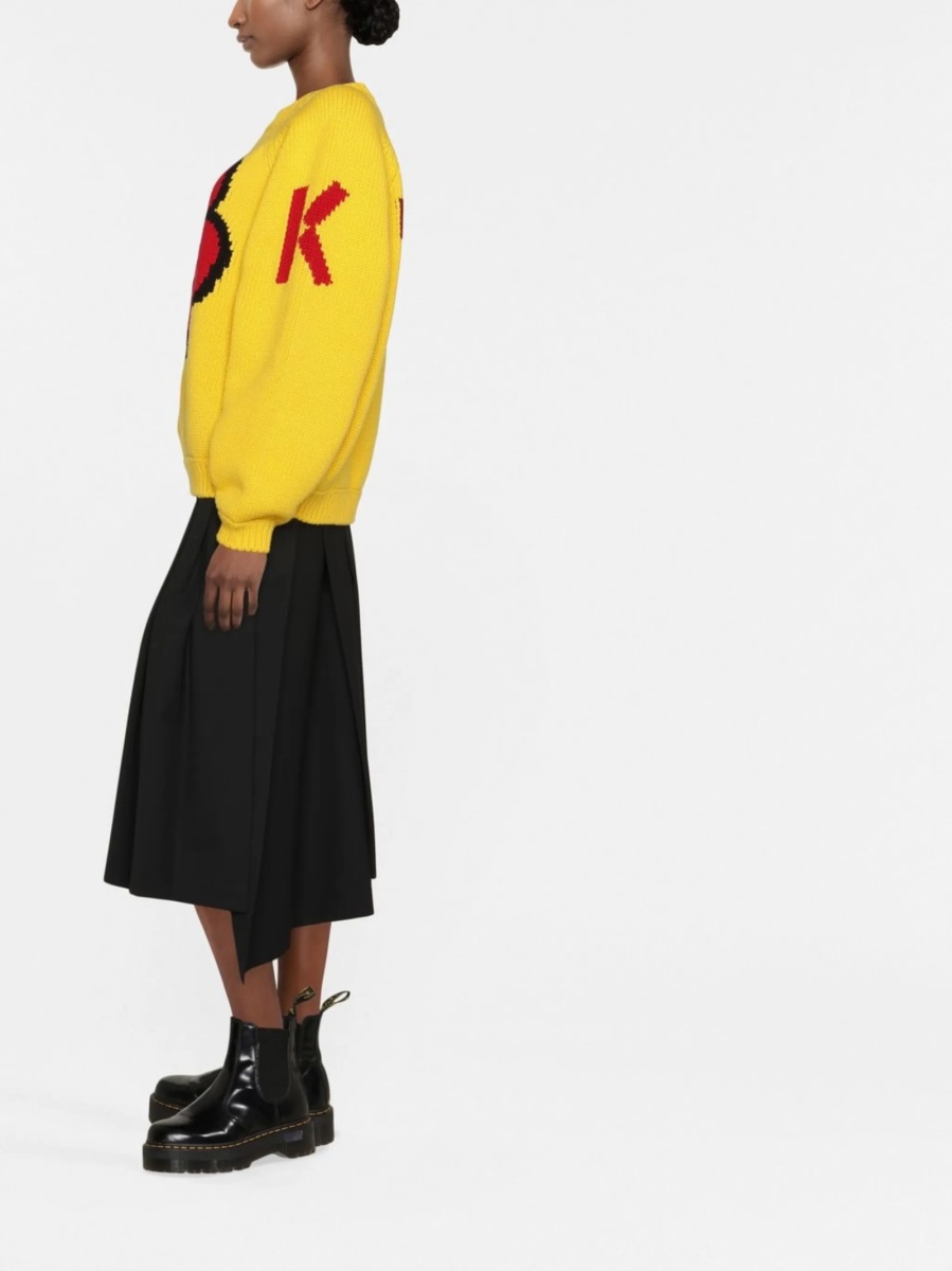Pulover tricotat Kenzo galben - Img 3