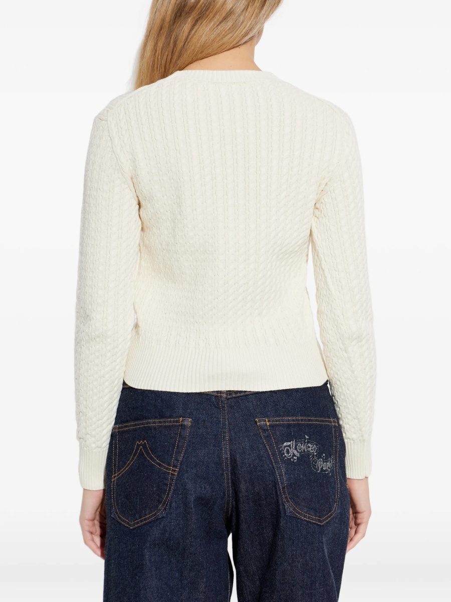 Pulover tricotat Kenzo neutru - Img 4