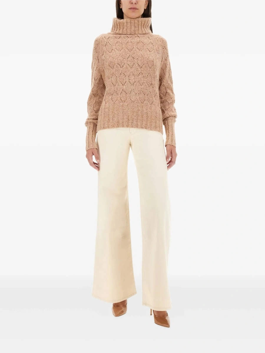 Pulover tricotat KITON neutru - Img 2