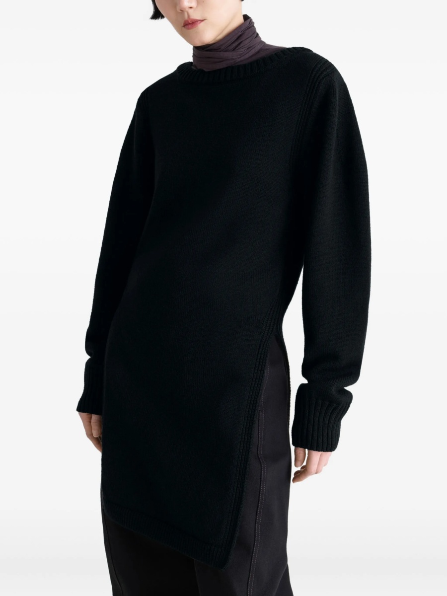 Pulover tricotat LEMAIRE negru - Img 3