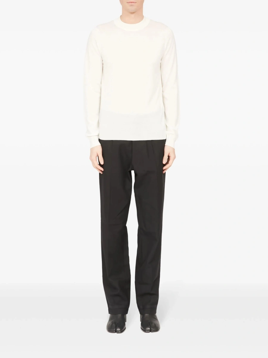 Pulover tricotat Maison Margiela alb - Img 2