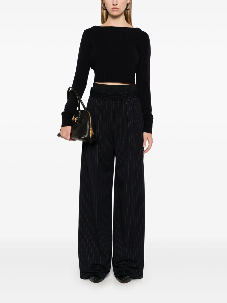 Pulover tricotat Max Mara albastru - Img 2