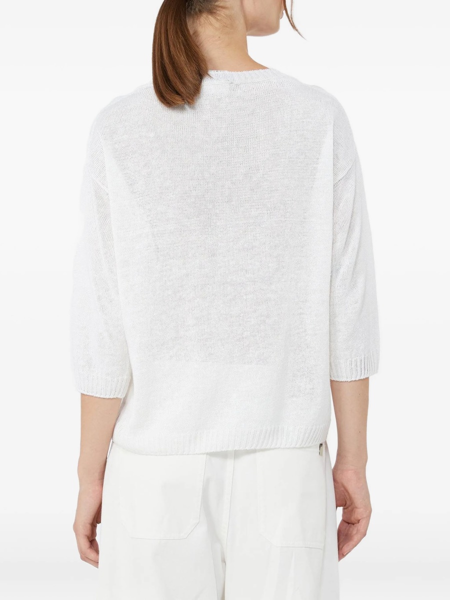 Pulover tricotat Max Mara alb - Img 4