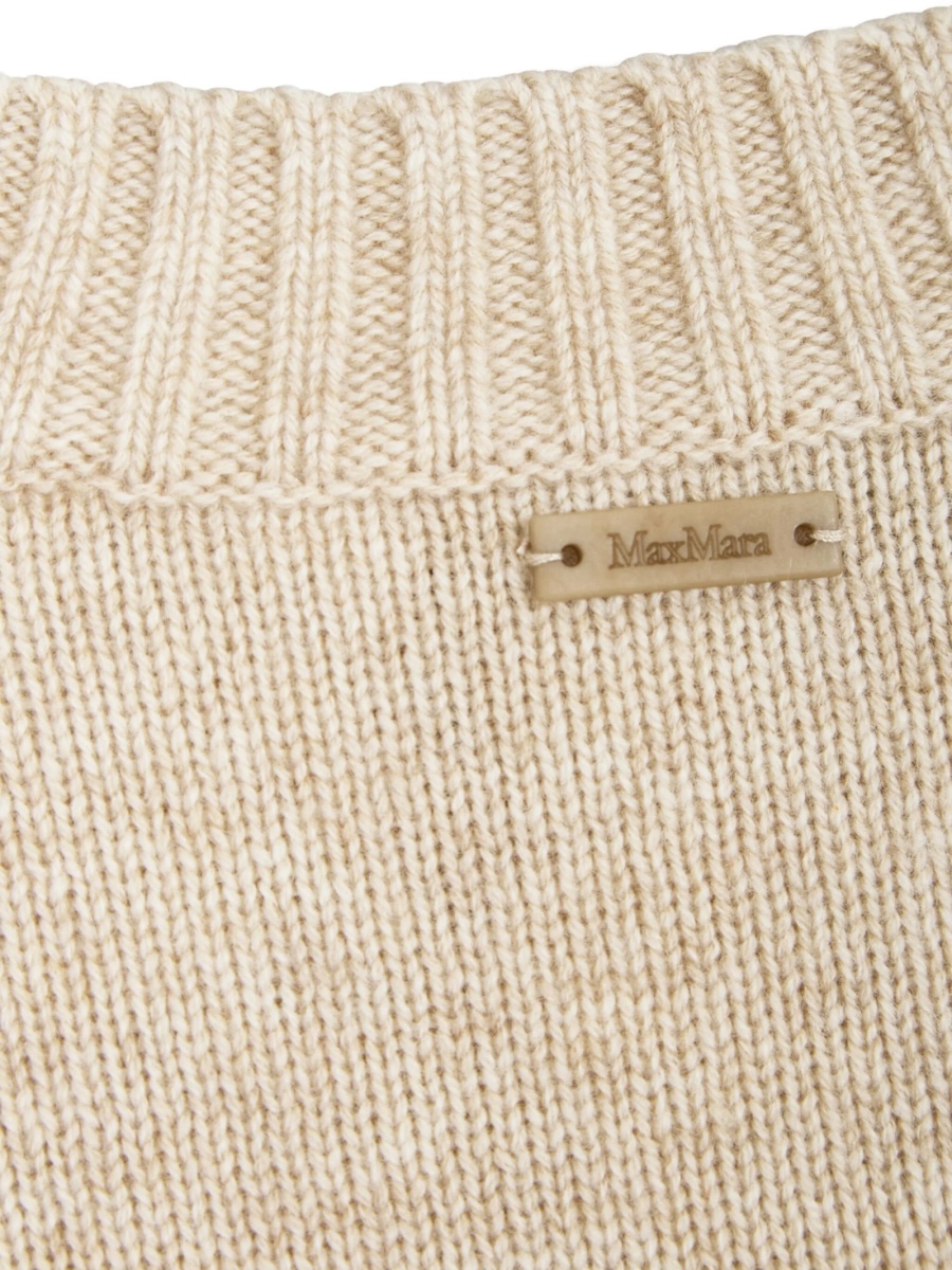 Pulover tricotat Max Mara neutru - Img 3