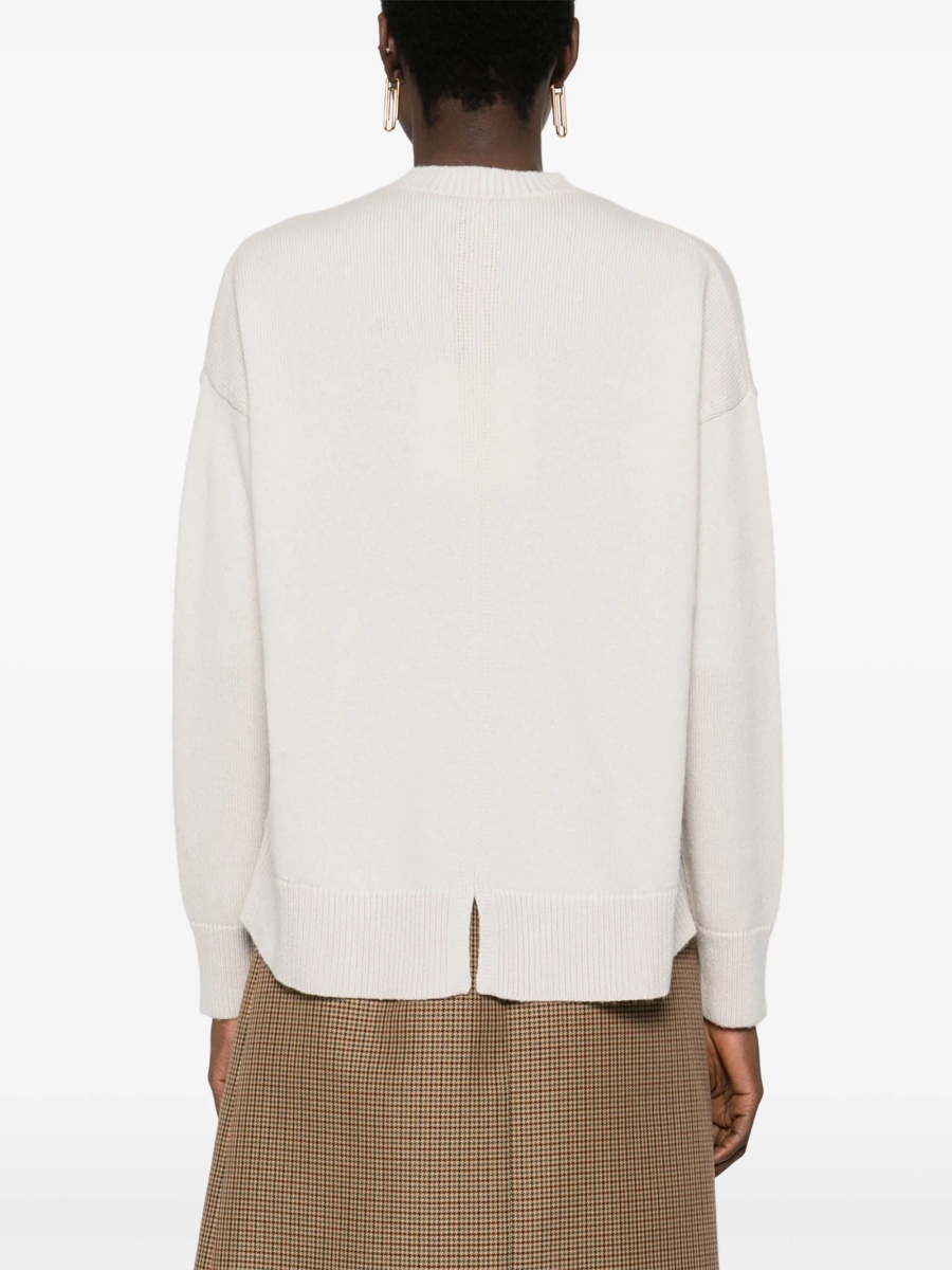 Pulover tricotat Max Mara neutru - Img 4
