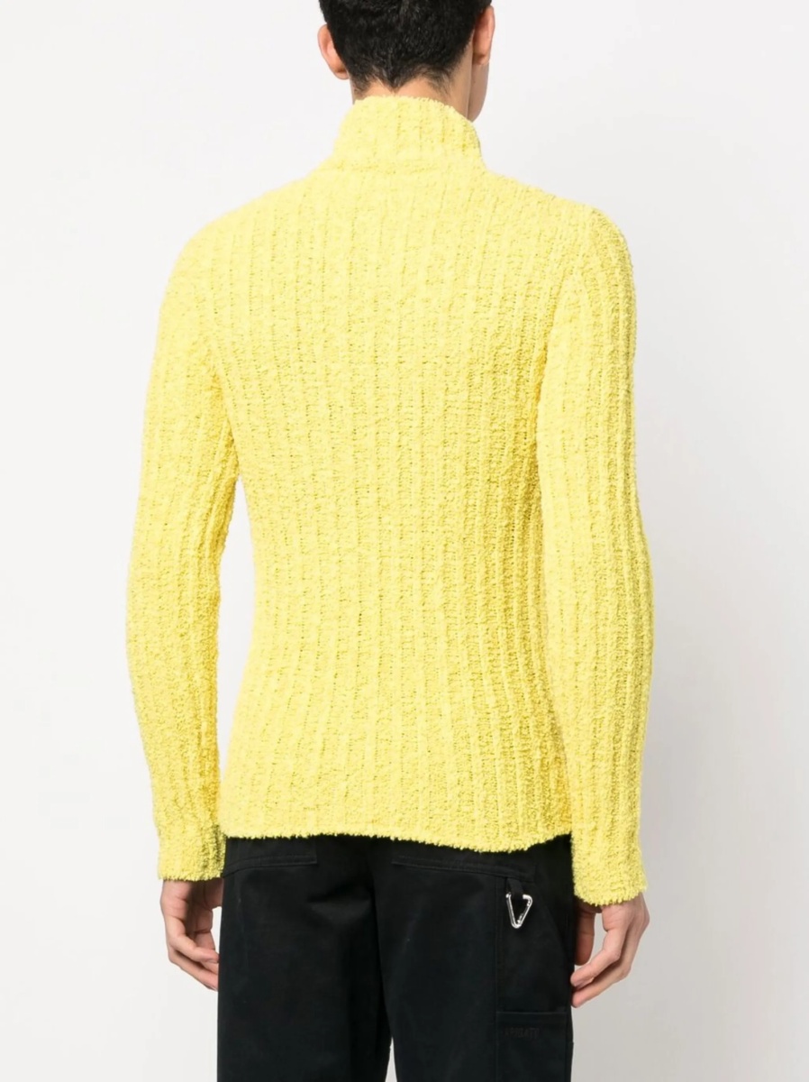 Pulover tricotat Moncler Genius galben - Img 4