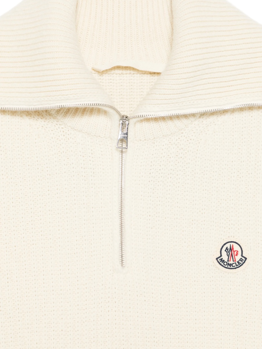 Pulover tricotat Moncler neutru - Img 3