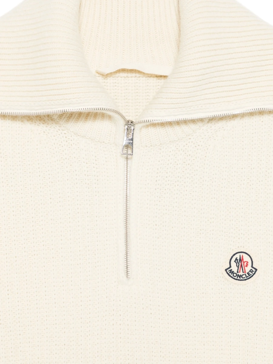 Pulover tricotat Moncler neutru - Img 3