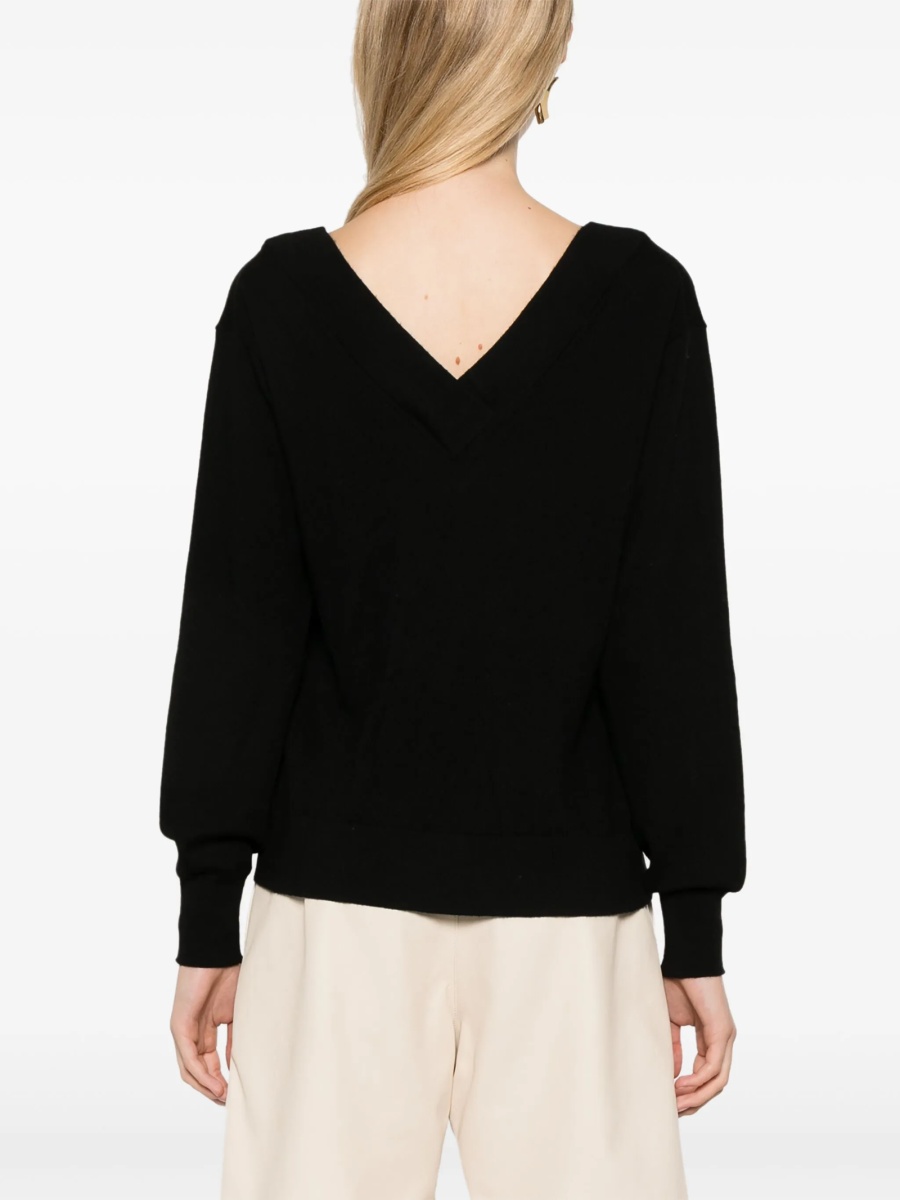 Pulover tricotat P.A.R.O.S.H. negru - Img 4