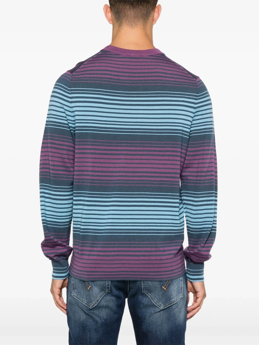 Pulover tricotat Paul Smith albastru - Img 4