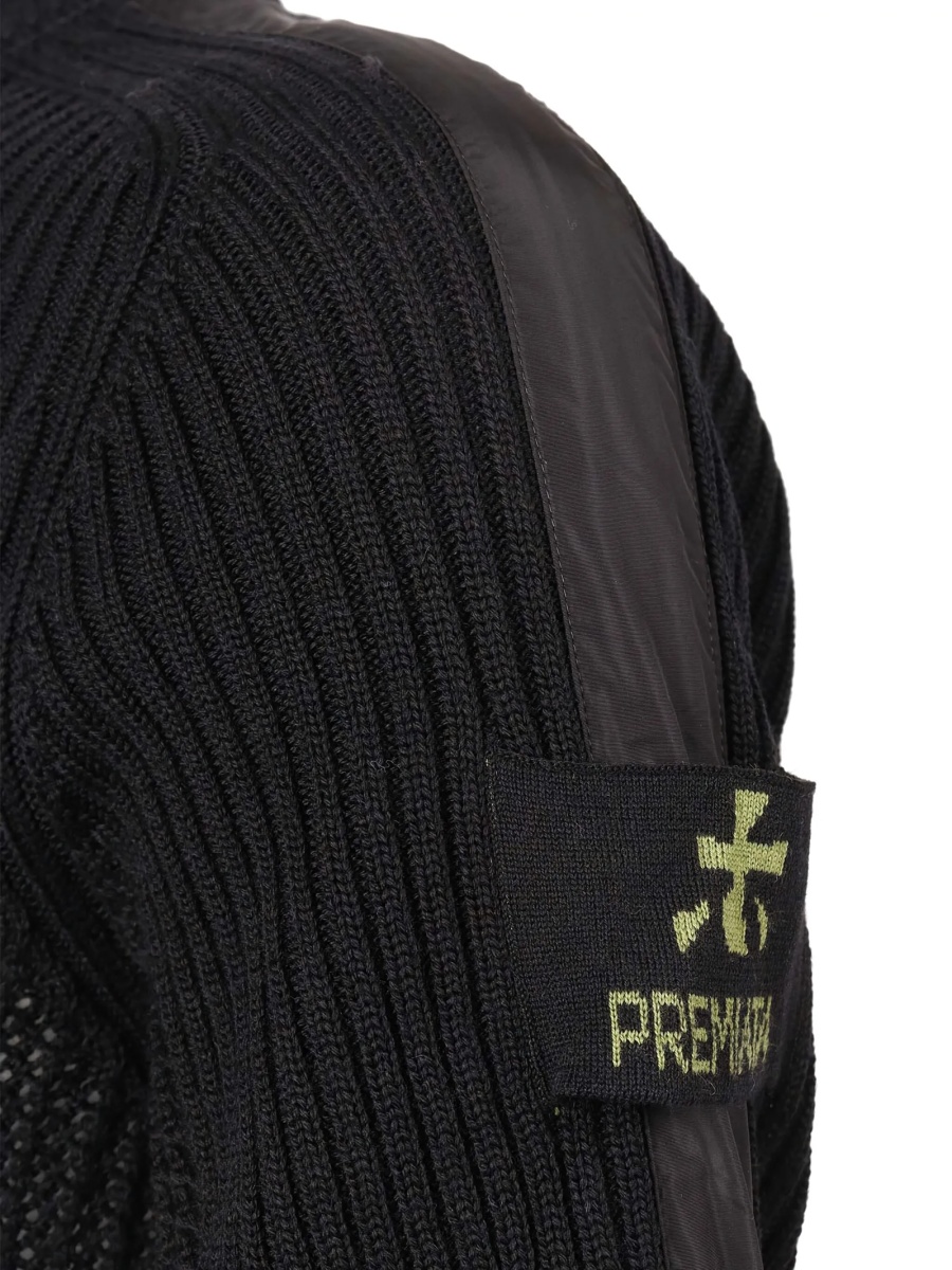 Pulover tricotat Premiata negru din lana - Img 3
