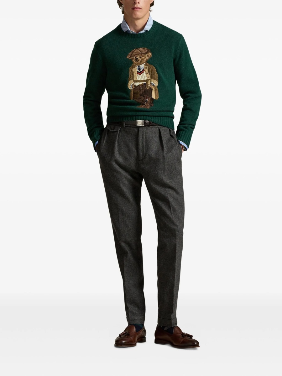 Pulover tricotat Ralph Lauren verde - Img 2