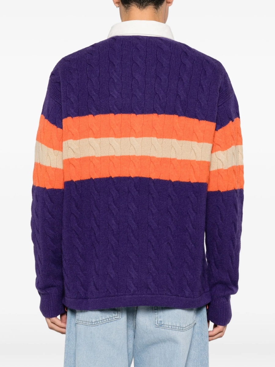 Pulover tricotat Ralph Lauren violet - Img 4