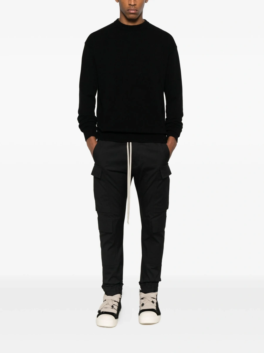 Pulover tricotat Rick Owens negru - Img 2