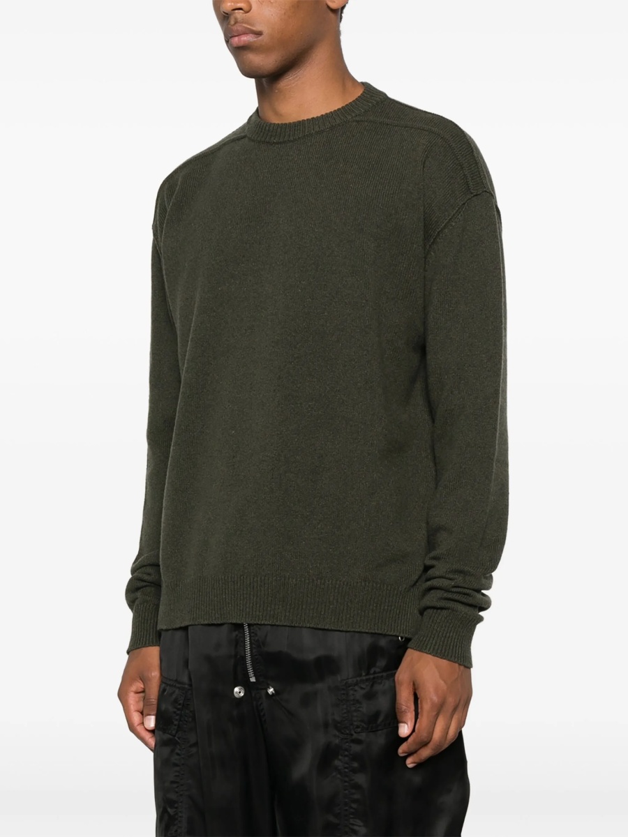 Pulover tricotat Rick Owens verde - Img 3
