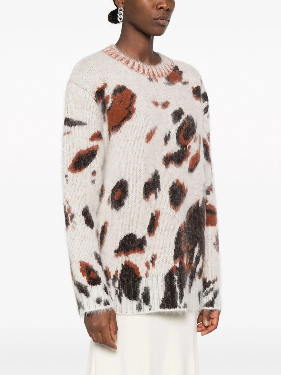Pulover tricotat Stella McCartney neutru - Img 3