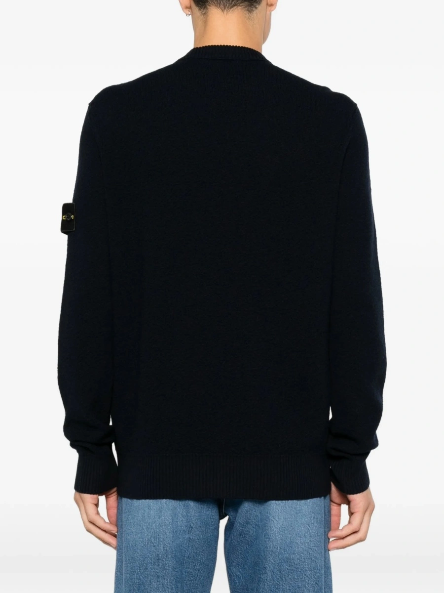 Pulover tricotat Stone Island albastru - Img 4