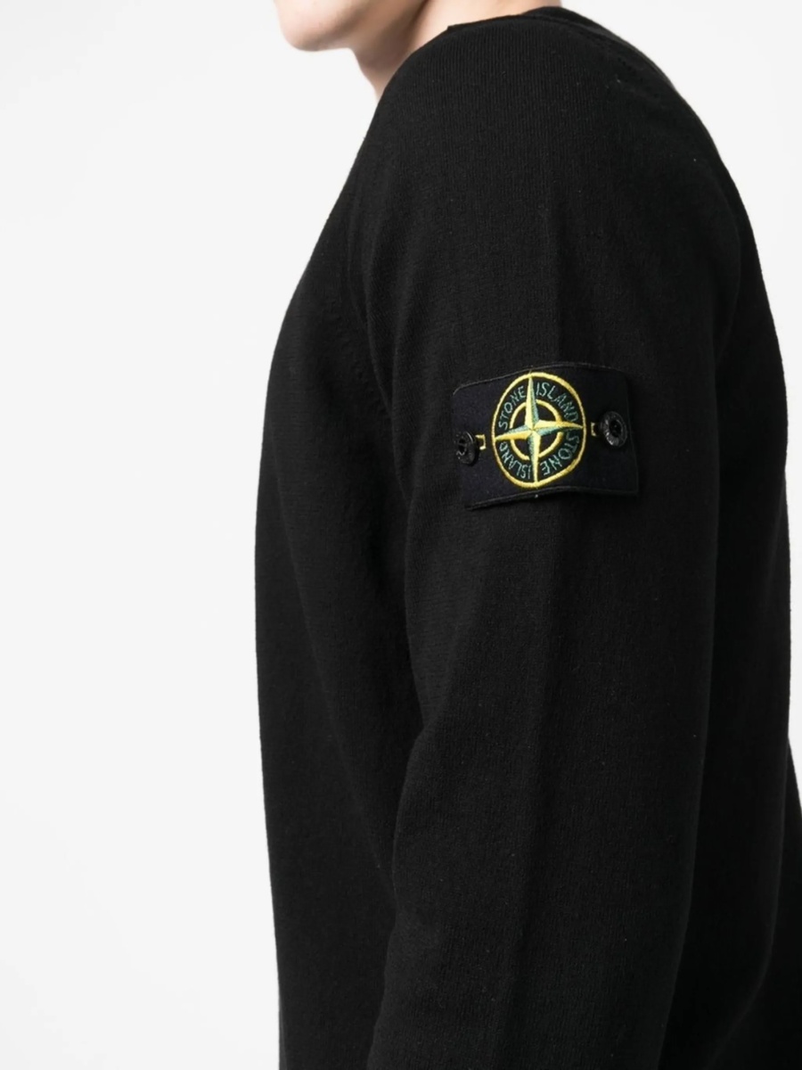 Pulover tricotat Stone Island negru - Img 5