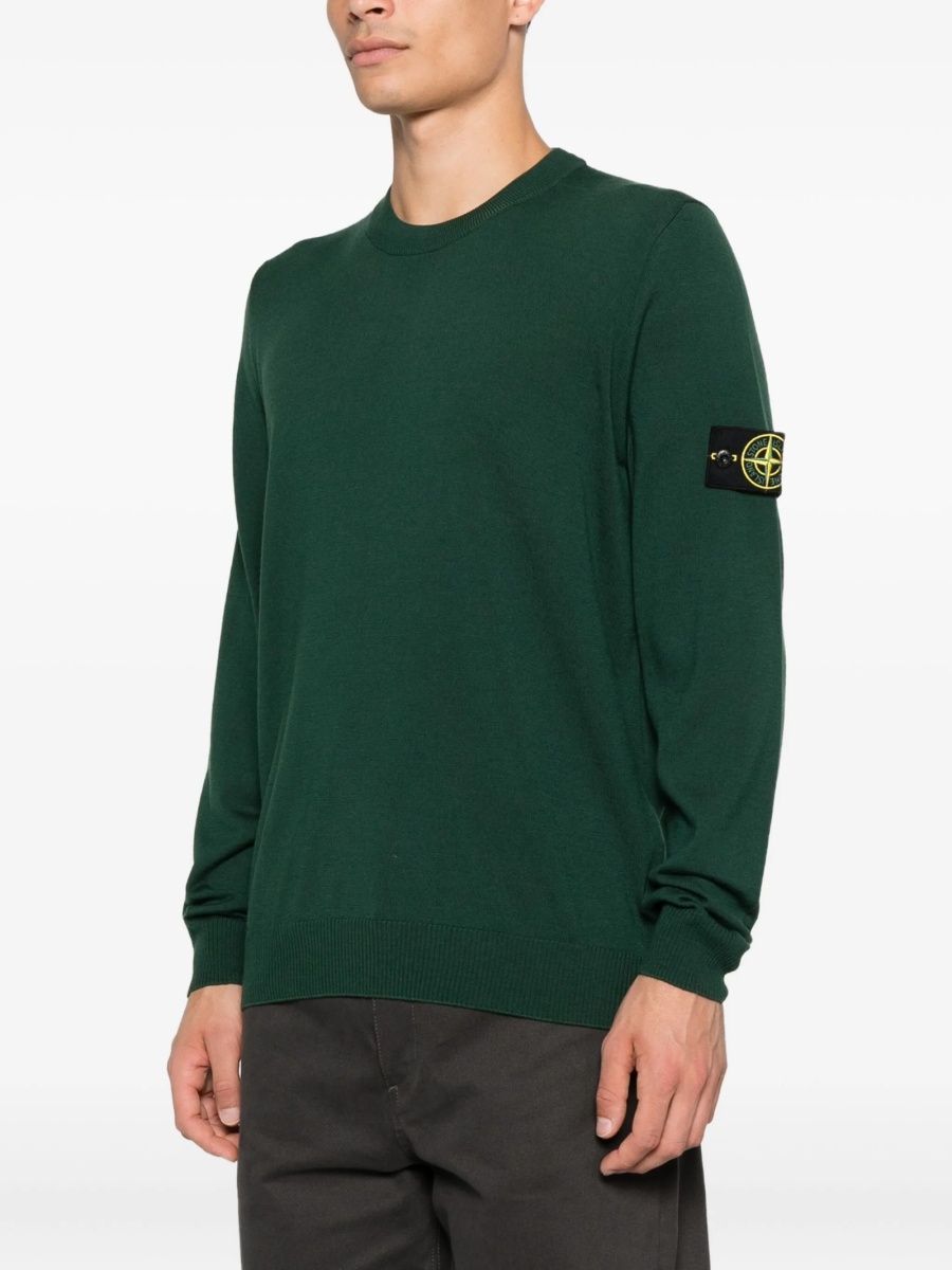 Pulover tricotat Stone Island verde - Img 3
