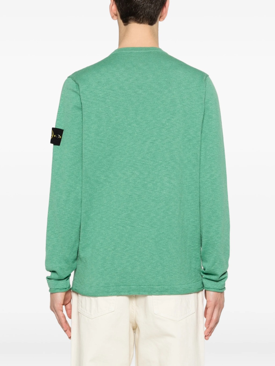 Pulover tricotat Stone Island verde - Img 4