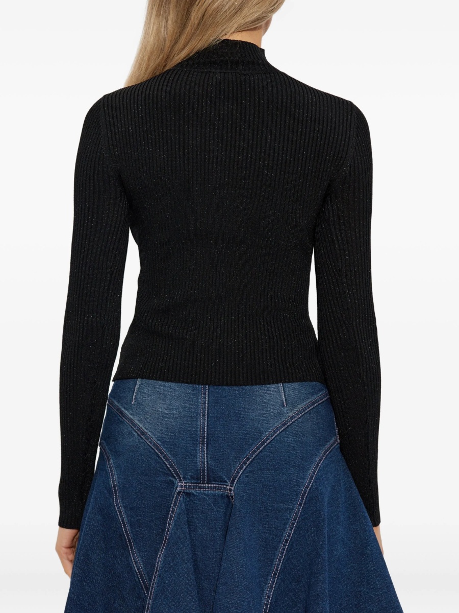 Pulover tricotat Versace Jeans Couture negru - Img 4