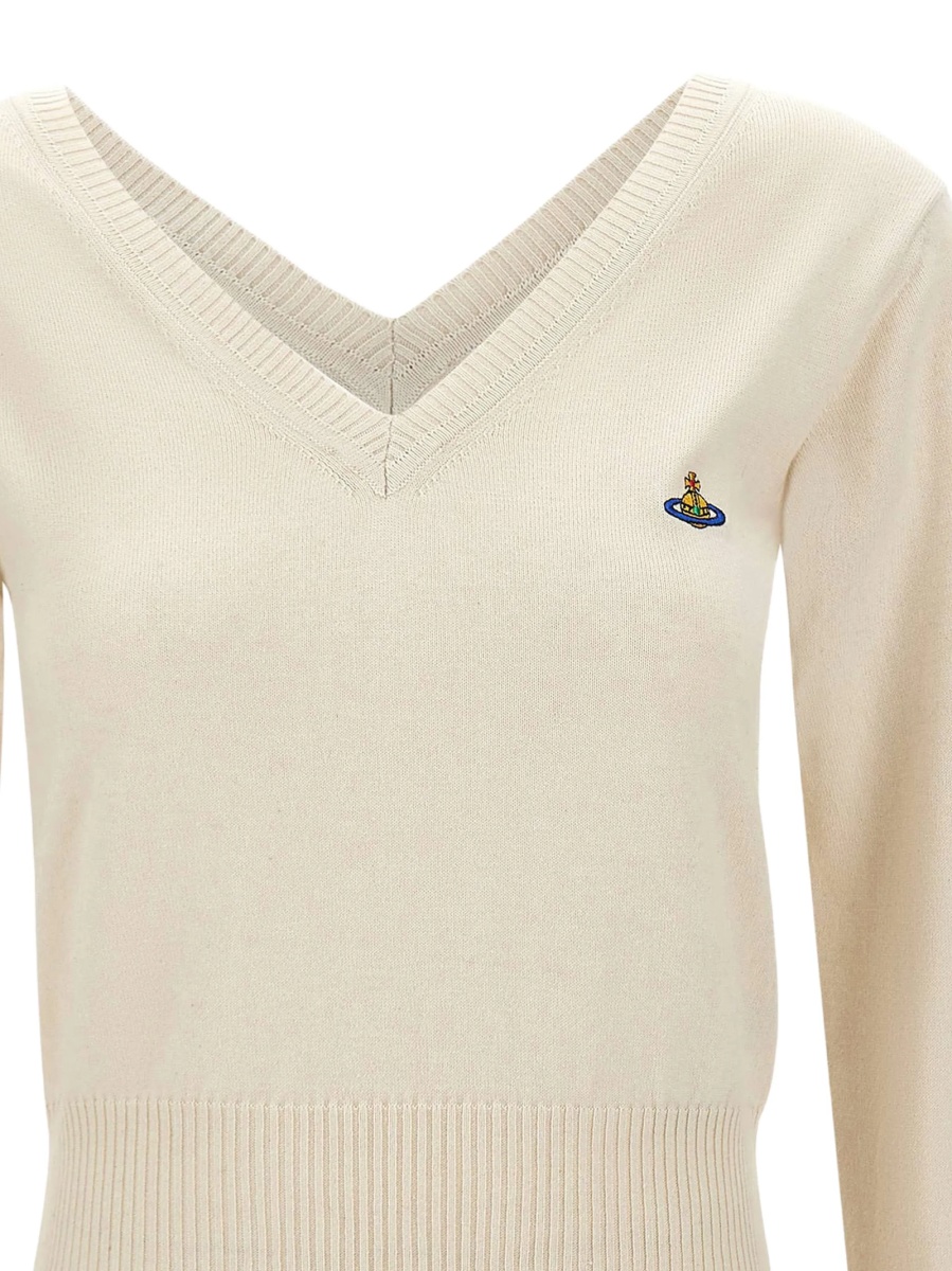 Pulover tricotat Vivienne Westwood alb - Img 4