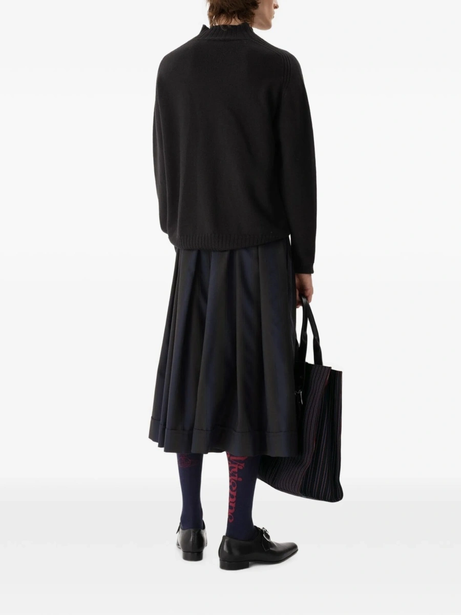 Pulover tricotat Vivienne Westwood negru - Img 3