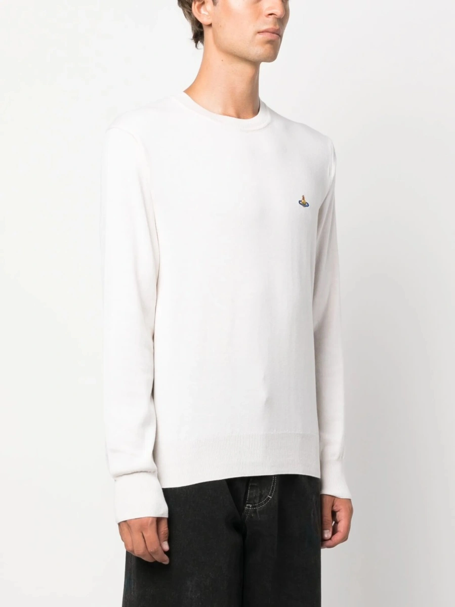 Pulover tricotat Vivienne Westwood neutru - Img 3