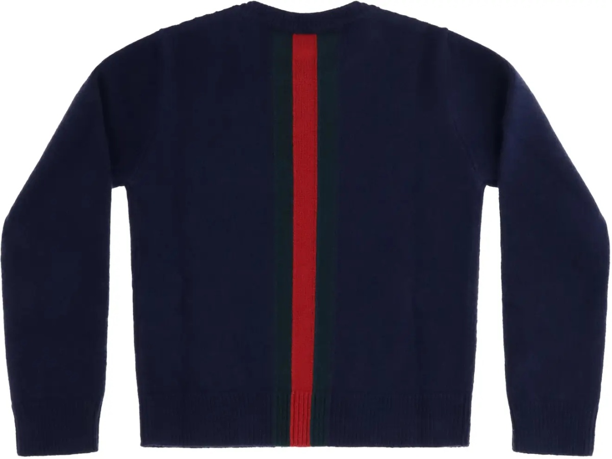 Pulover Web stripe wool Sweater for Girl - Img 2