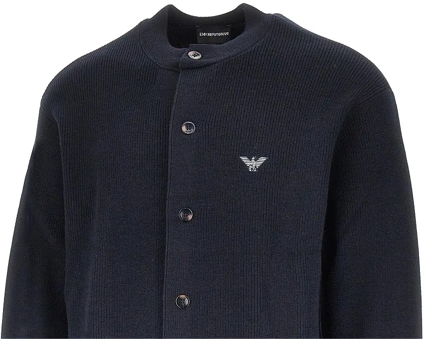 Pulover Wool and cotton crewneck cardigan - Img 2