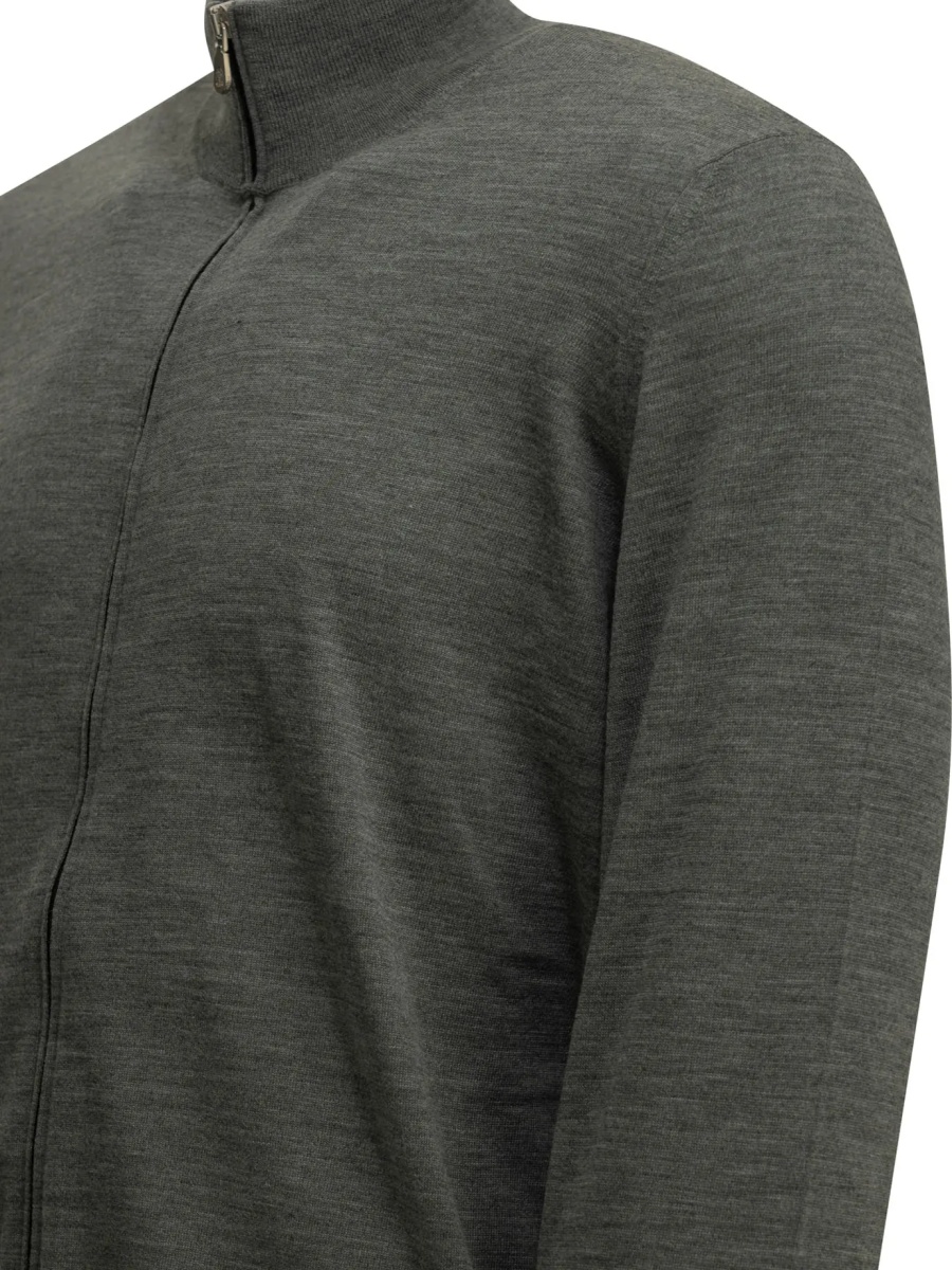 Pulover Zip-up sweater made of wool and cashmere - Img 4