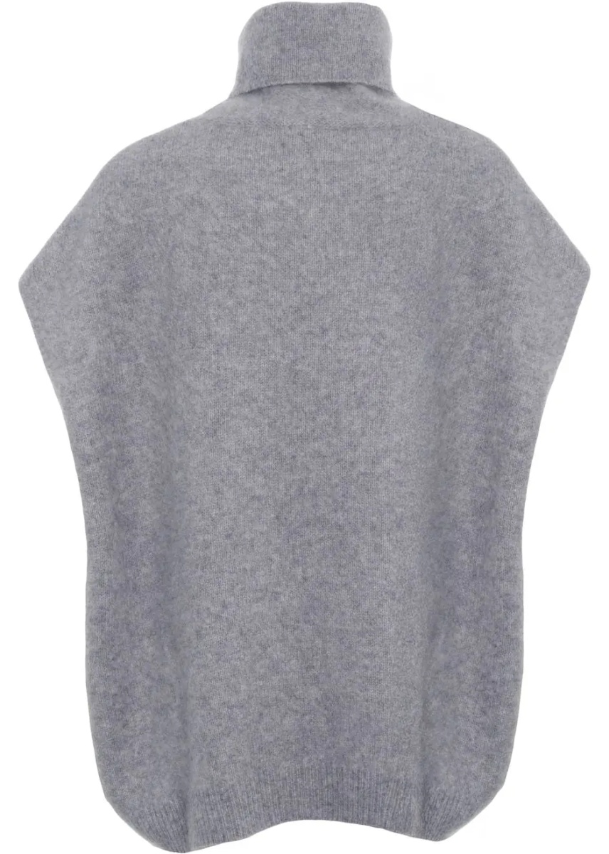 Pulovere Poncho with turtleneck - Img 2