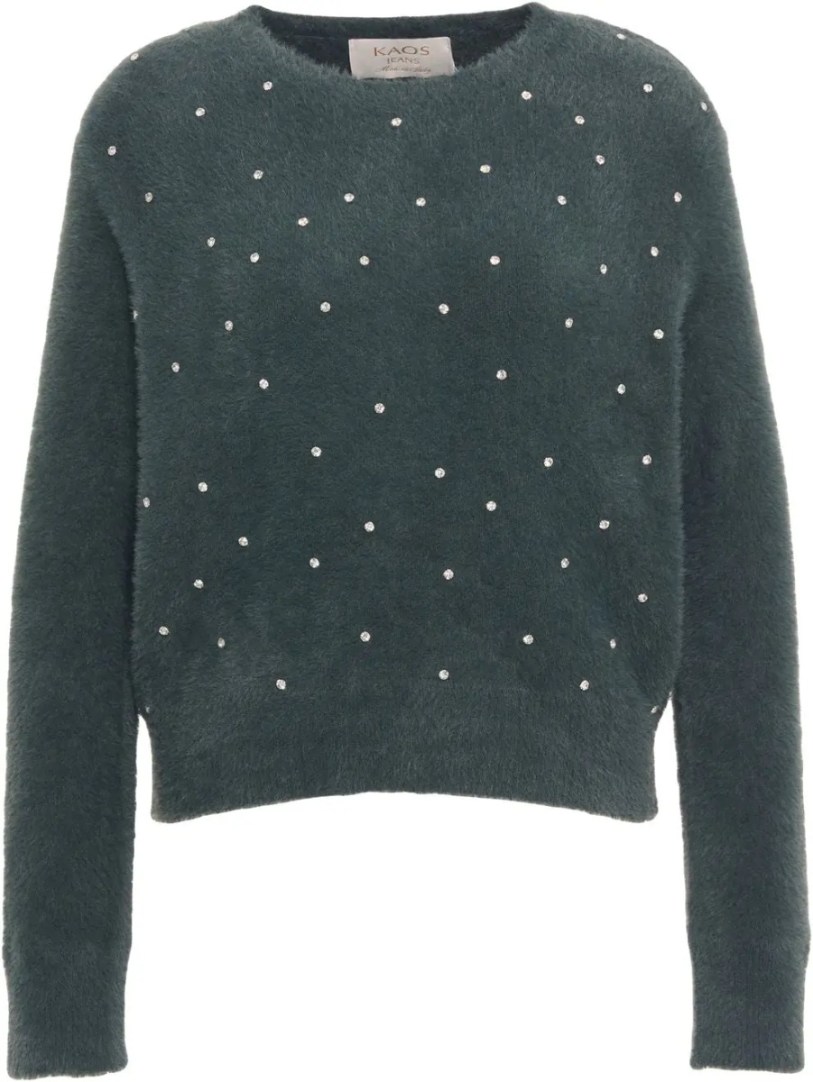 Pulovere Pullover with rhinestone embellishment - Img 2