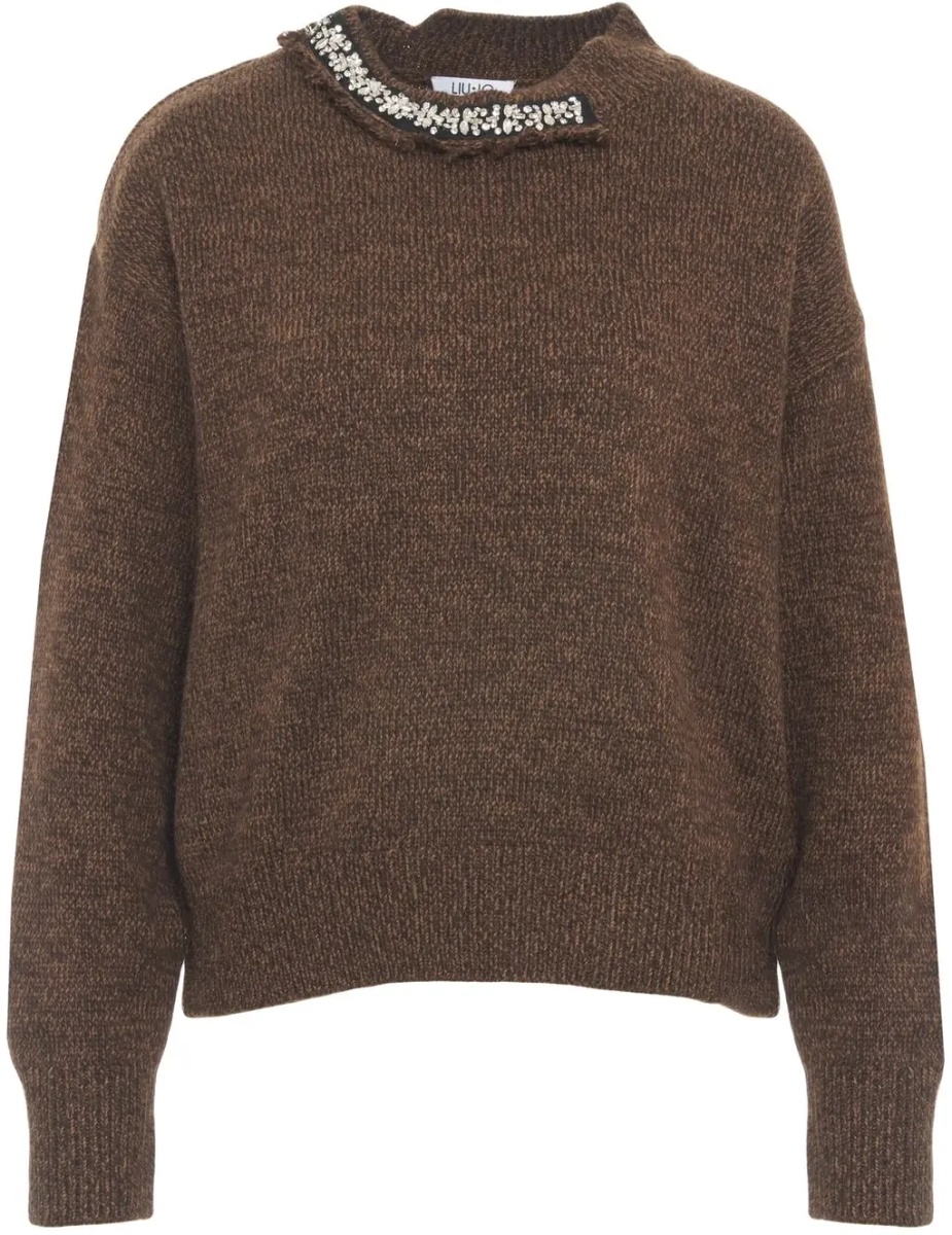 Pulovere Sweater with rhinestone application - Img 2