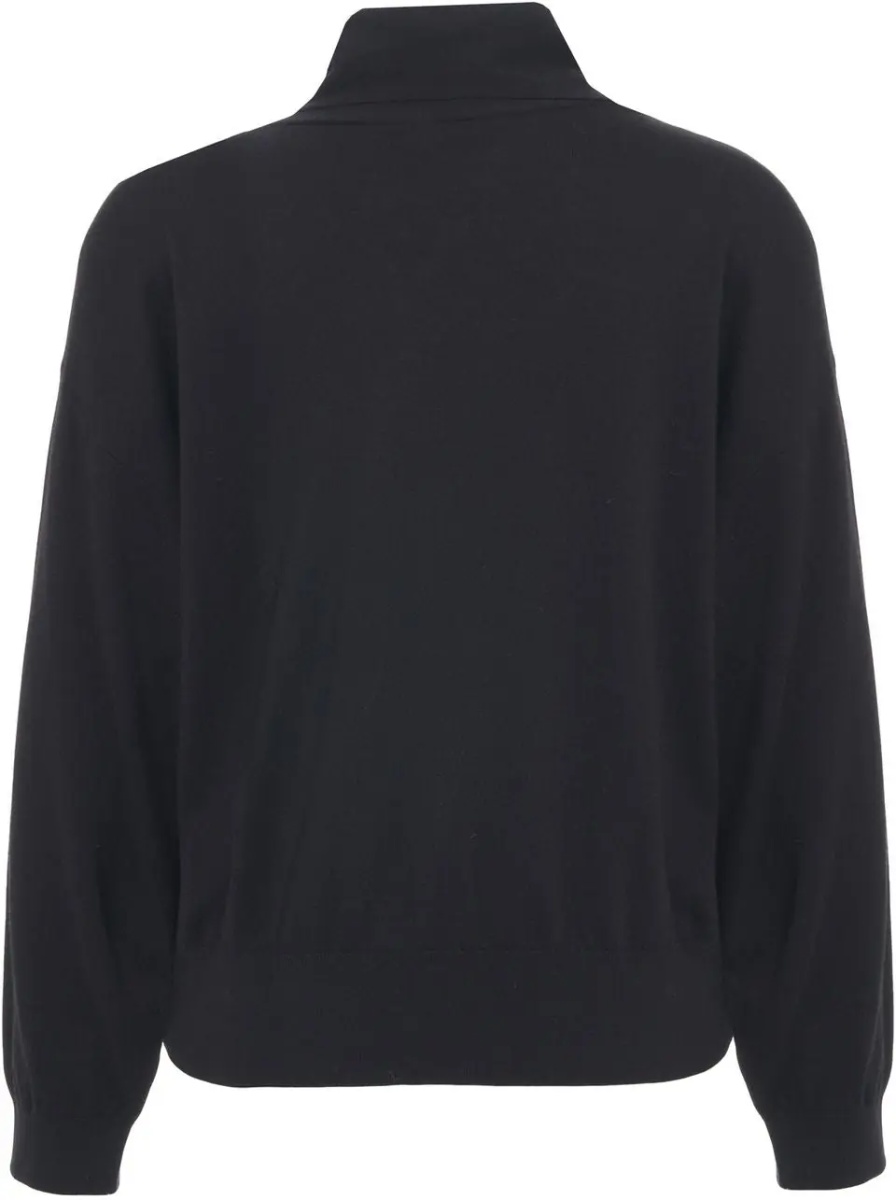 Pulovere Sweater with tie-neck collar - Img 3