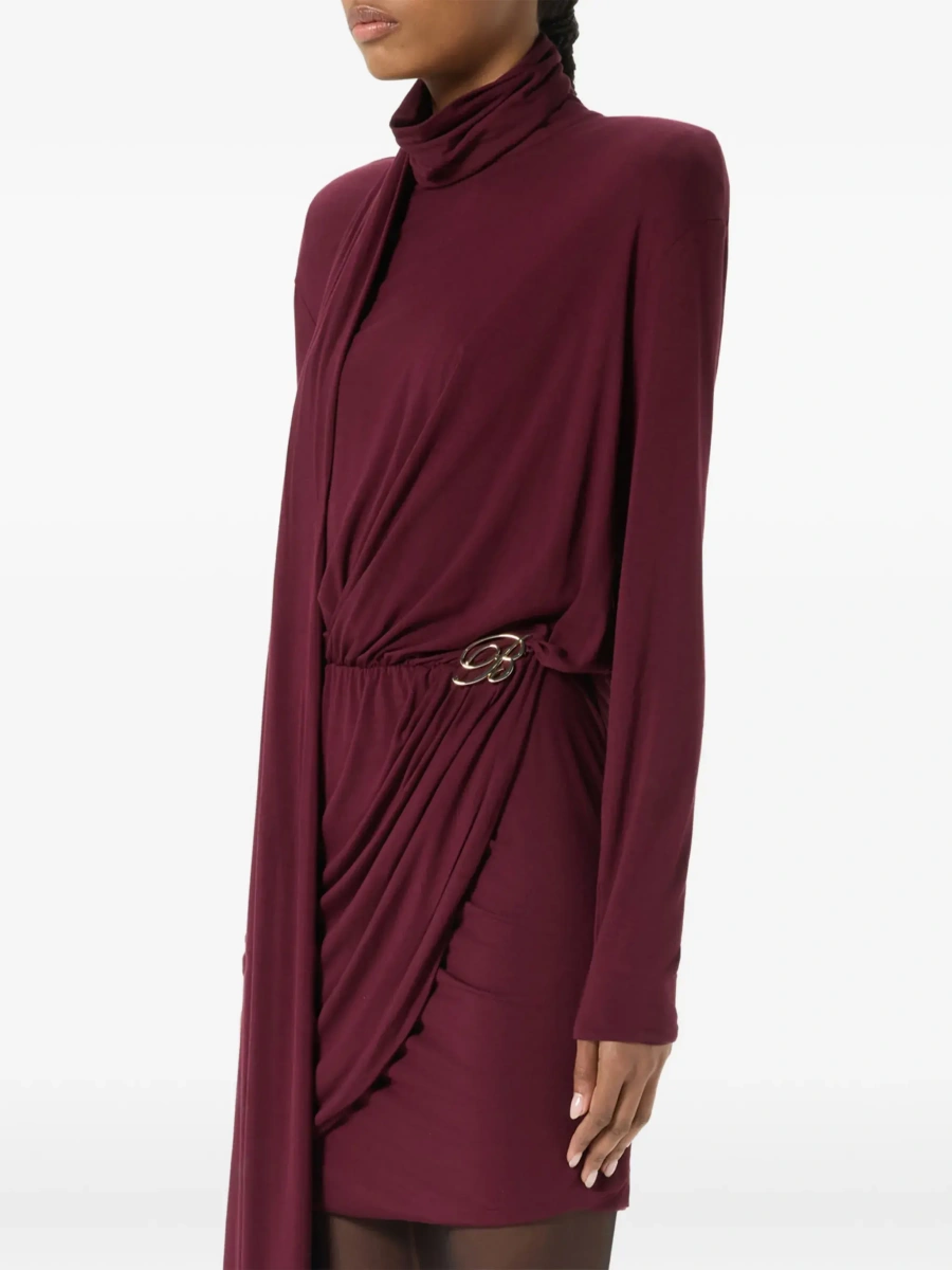 Rochie Blumarine mov din vascoza si elastan - Img 6