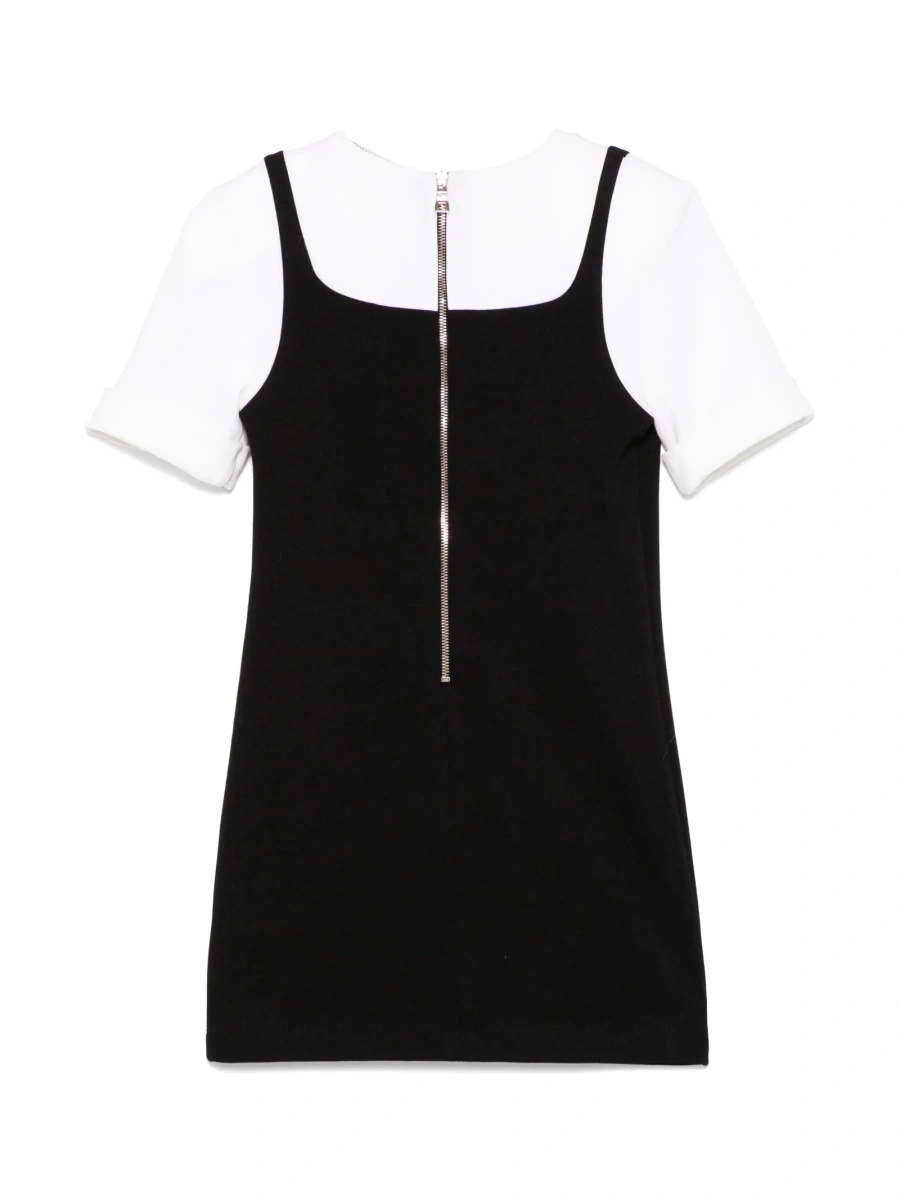 Rochie casual Balmain neagra din vascoza si elastan - Img 2