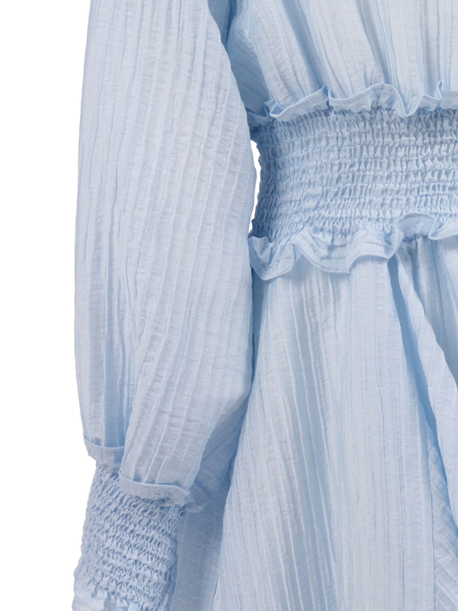 Rochie casual Dou-Uod albastra din poliamida si lyocell - Img 3