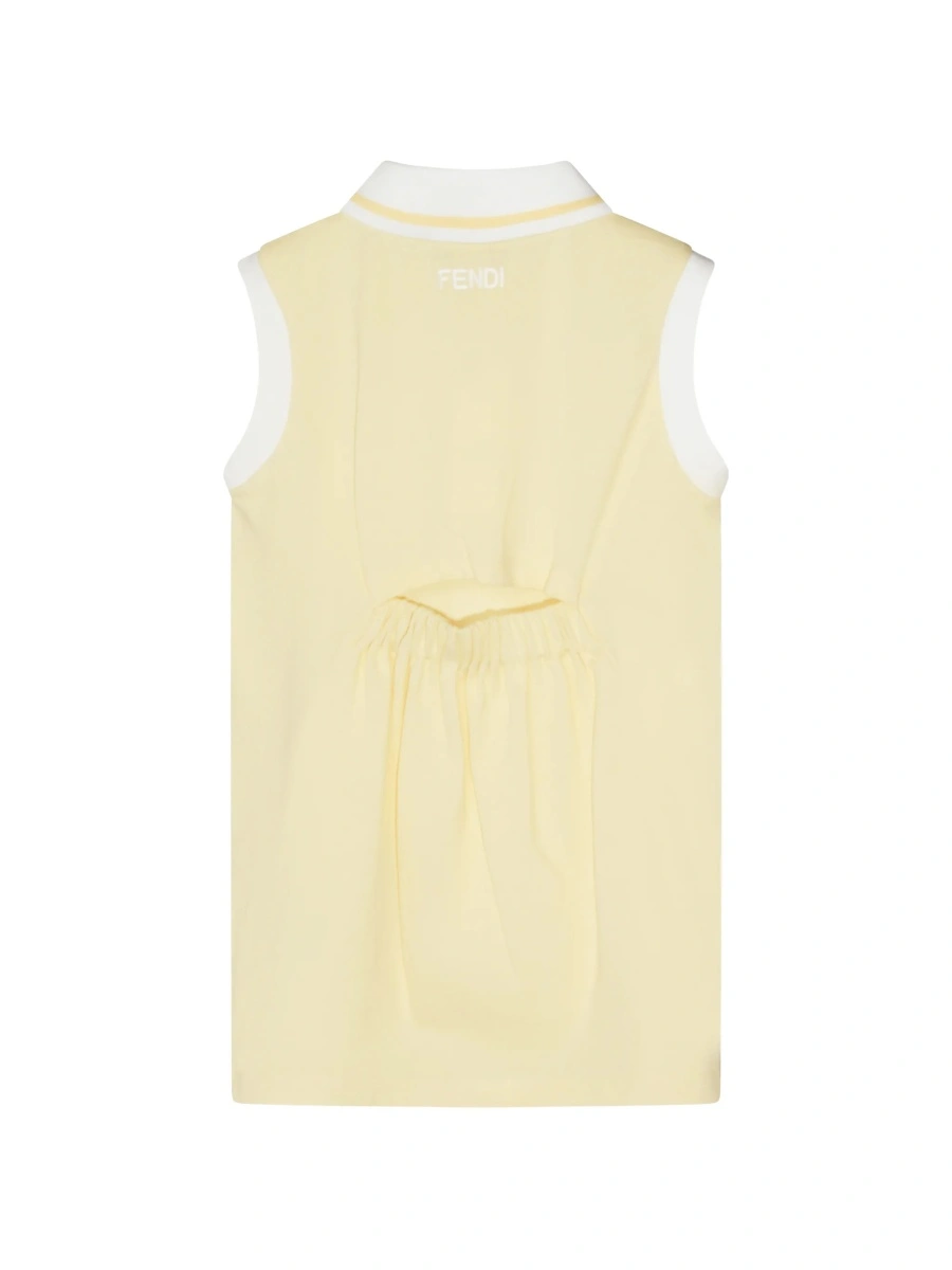 Rochie casual Fendi galbena - Img 2