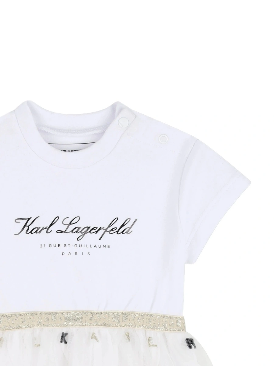 Rochie casual Karl Lagerfeld alba - Img 3