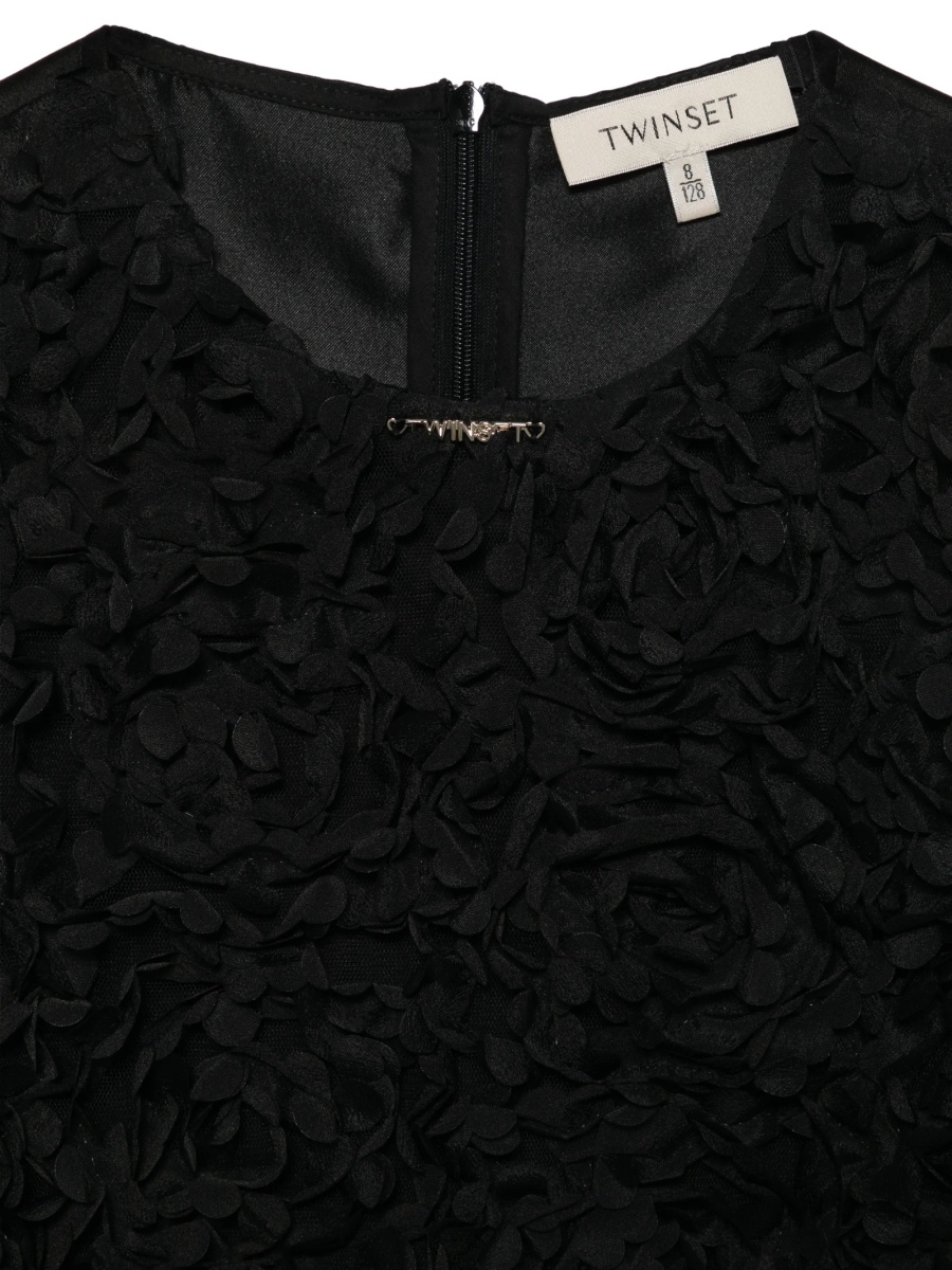 Rochie casual TWIN SET Girl neagra - Img 3